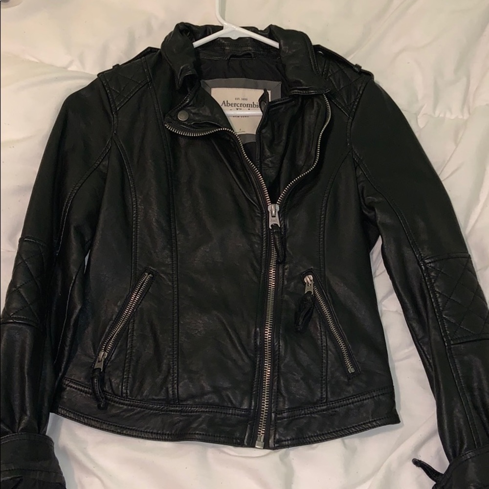 A&F Moto leather jacket